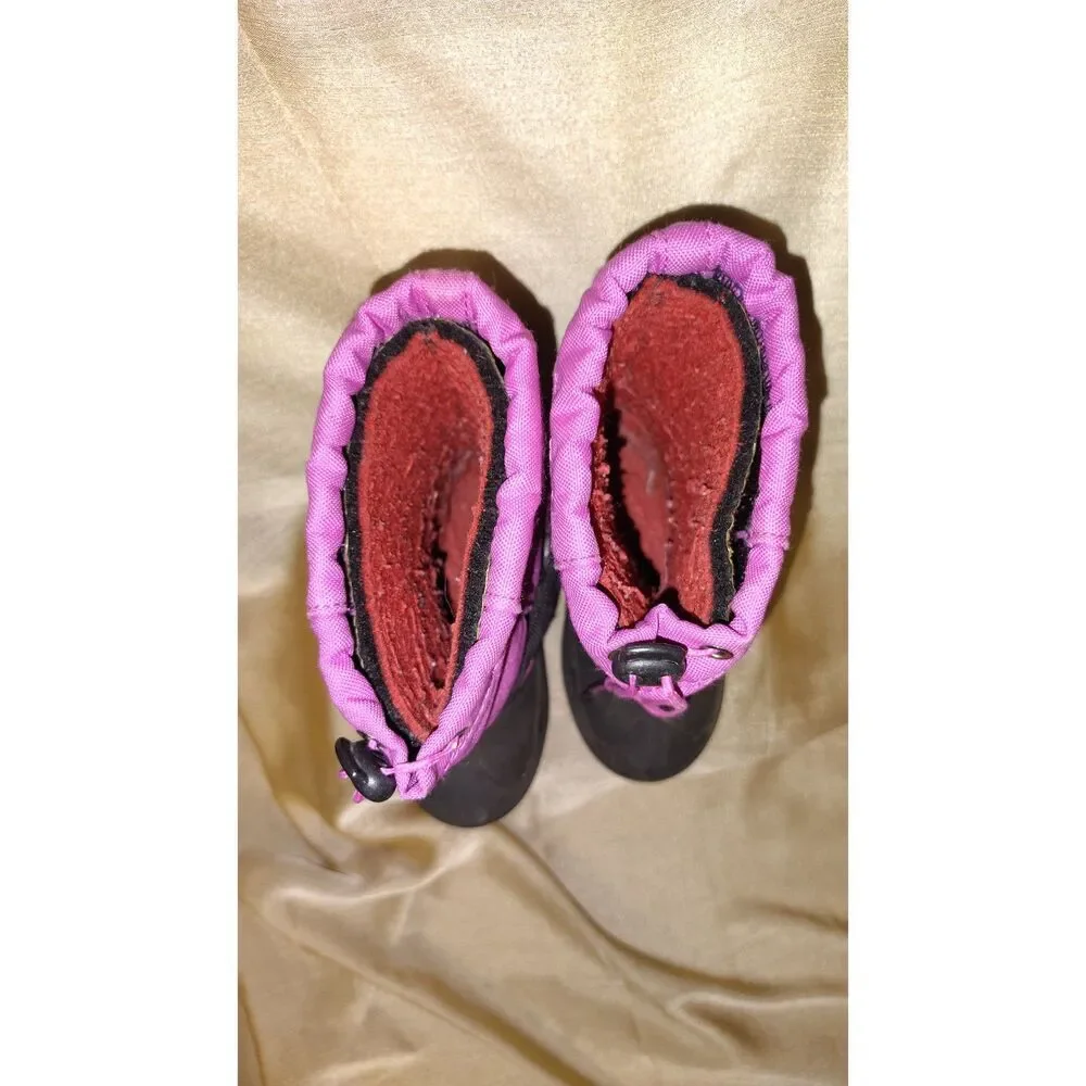 Kamik Girls Size‎ 10 Purple and Black Snow Boots